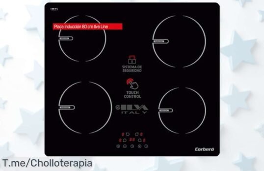 Descubre la encimera inducción Corberó 4 zonas con control touch diseño top disfruta seguridad total y cocina rápido aprovecha precio loco super chollo sólo hoy compra ya antes que se agote