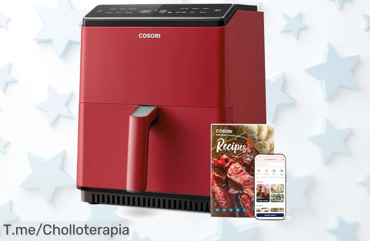 Descubre la freidora de aire WIFI COSORI 6,4L a un precio loco: cocina sin aceite, sorprende con recetas y controla todo desde tu móvil. ¡Compra ya antes que se agote!