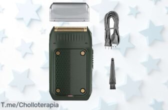 Descubre la maquinilla eléctrica con doble lámina ultra precisa precio loco y súper práctica carga usb diseño compacto ¡aprovecha el super chollo ya que queda stock limitado!