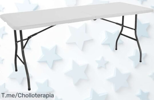 Descubre la mesa plegable Nyana Home, el super chollo que transforma tus salidas y eventos en momentos inolvidables ¡Compra ahora antes de que se acabe esta oferta única!
