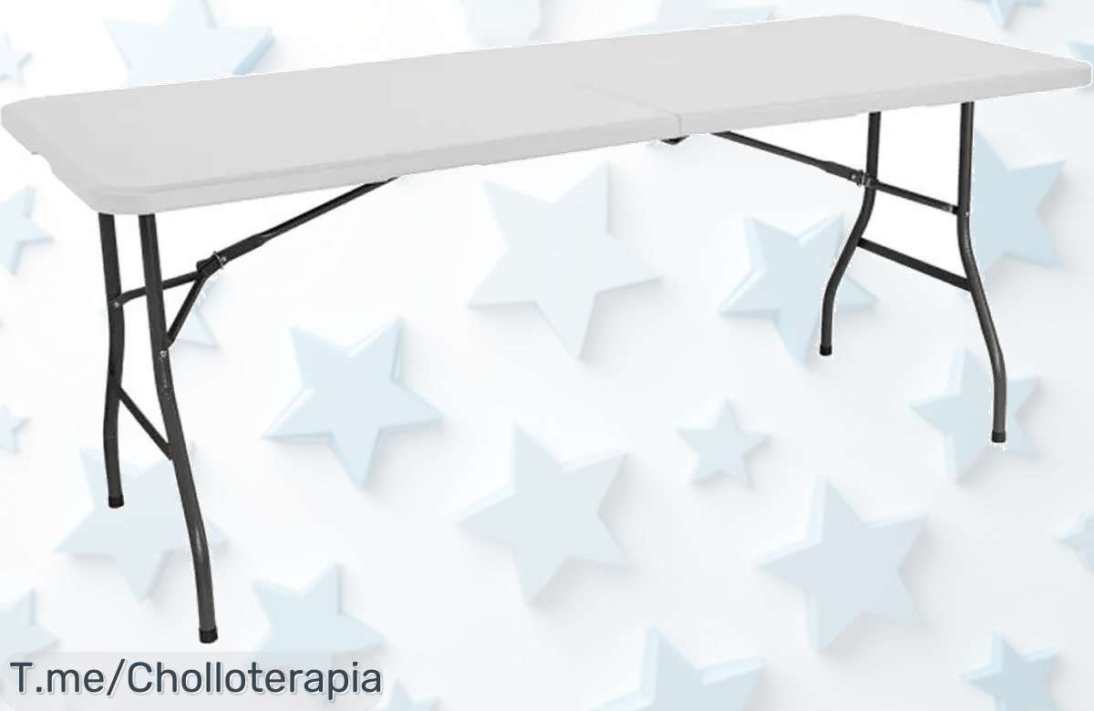 Descubre la mesa plegable Nyana Home, el super chollo que transforma tus salidas y eventos en momentos inolvidables. ¡Compra ahora antes de que se acabe esta oferta única!