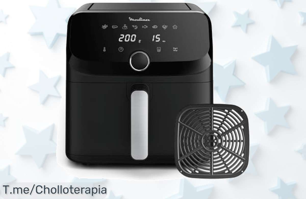 Descubre la moulinex easy fry mega con mega capacidad para 8 raciones ¡ofertón nunca visto y precio loco! No esperes más, aprovecha este descuento brutal ya mismo.