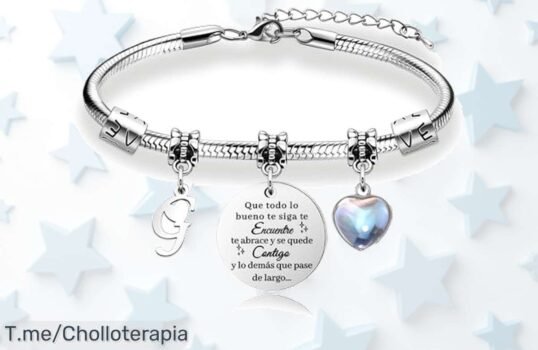 Descubre la pulsera de plata con iniciales personalizadas que enamora en diseño único y brillante disfruta este ofertón con descuento brutal nunca visto ¡corre, precio loco limitado!
