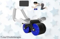 Descubre la rueda abdominal con rebote automático que protege tus codos y muñecas aprovecha este ofertón nunca visto para tonificar en casa precio de ganga corre antes que se acabe