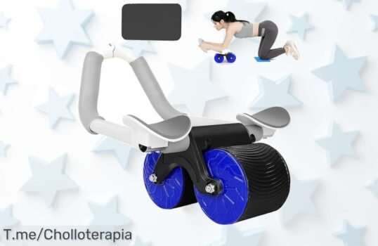Descubre la rueda abdominal con rebote automático que protege tus codos y muñecas aprovecha este ofertón nunca visto para tonificar en casa precio de ganga corre antes que se acabe