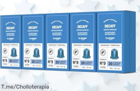 Descubre las cápsulas espresso descafeinado pack 100 unidades con sabor intenso y tueste medio perfecto aprovecha este ofertón y precio loco antes que desaparezca la ganga