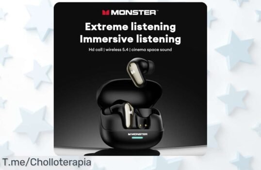 Descubre los Monster MQT52 con sonido HIFI brutal y batería eterna oferta nunca vista precio de ganga corre ya que este super chollo vuela rápido