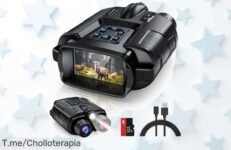 Descubre los binoculares nocturnos 4K con zoom 8X que ven hasta 600m pantalla de 3” disfruta un precio loco y descuento brutal solo por tiempo limitado ¡apresúrate!