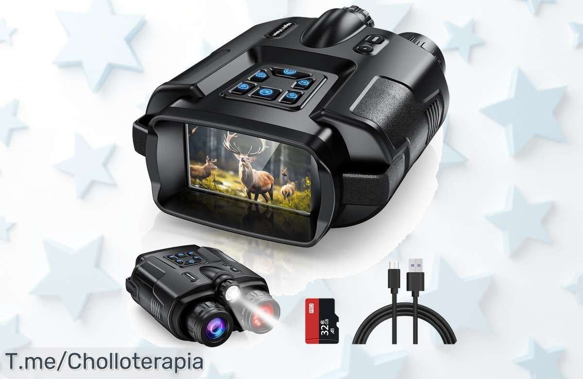 Descubre los binoculares nocturnos 4K con zoom 8X que ven hasta 600m pantalla de 3” disfruta un precio loco y descuento brutal solo por tiempo limitado ¡apresúrate!