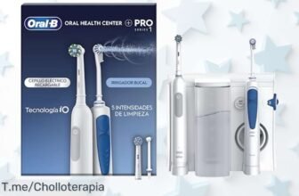 Descubre oralb centro de salud bucal con irrigador y cepillo eléctrico pro que elimina el doble de placa aprovecha este ofertón con descuento brutal y precio loco por tiempo limitado actúa ya