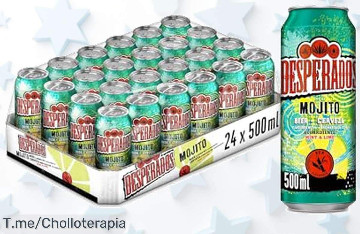 Desperados cerveza mojito sabor tequila menta y limón en un ofertón con descuento brutal nunca visto precio loco que no puedes dejar pasar ¡compra ya antes que se agote!