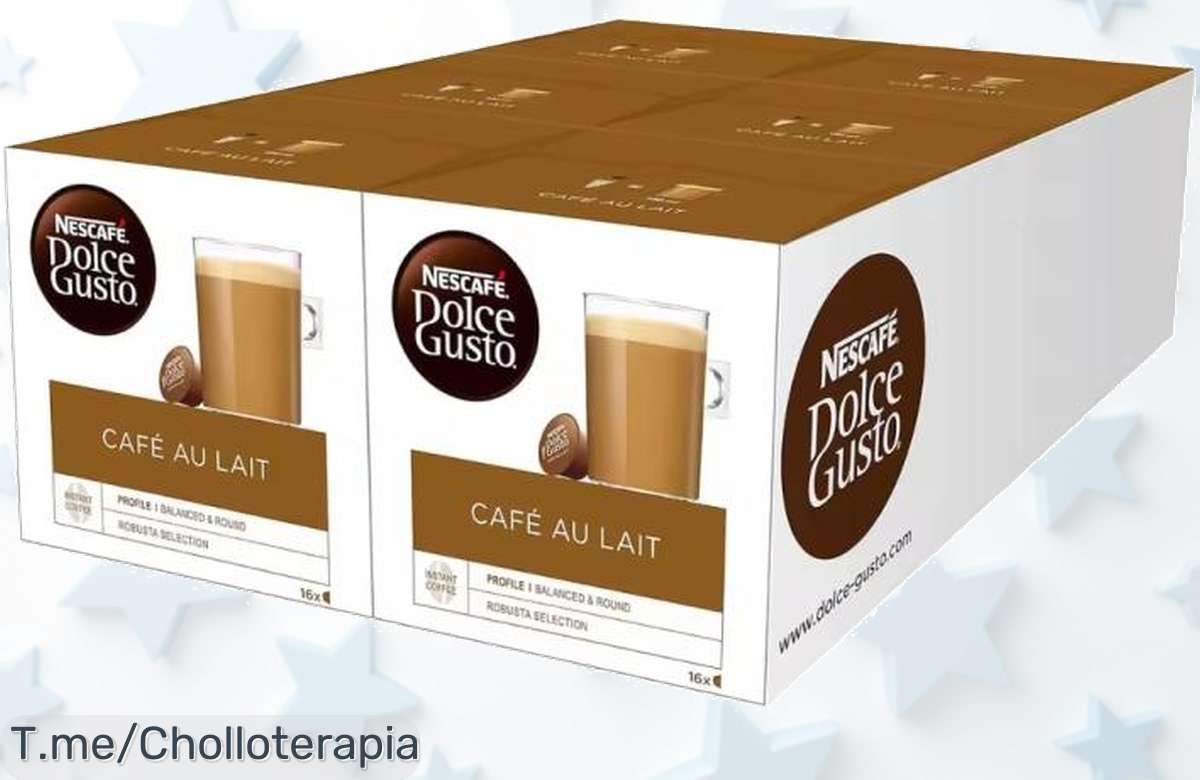 Disfruta 96 cápsulas NescaFE Dolce Gusto café con leche a precio de ganga un ofertón brutal que no se repetirá compra ya antes que se agoten las existencias