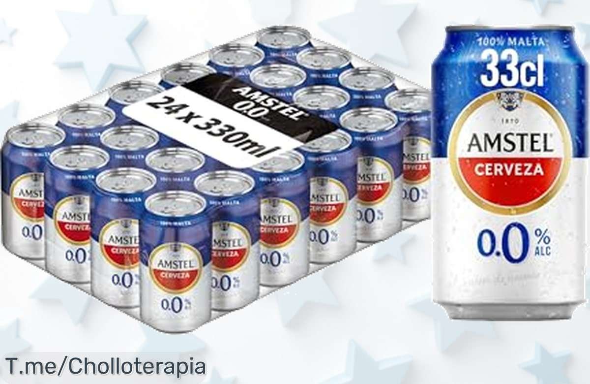 Disfruta amstel 00 sin alcohol en pack de 24 a precio loco con sabor auténtico y aroma fresco aprovecha este ofertón único antes que se acabe corriendo