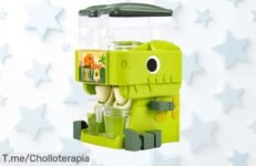 Disfruta este dispensador de agua dinosaurio con doble salida para que tus peques beban solos precio loco y descuento brutal nunca visto ¡corre, oferta limitada!
