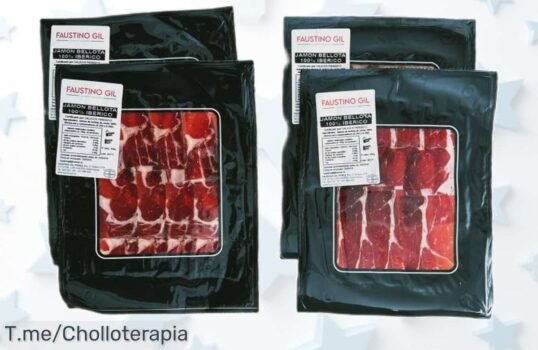 Disfruta jamón ibérico bellota 100% raza en lonchas perfectas precio de ganga con descuento brutal aprovecha este ofertón único que vuela ¡no esperes más!