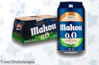Disfruta ya Mahou 0,0 Tostada sin gluten el super chollo con sabor real a malta y caramelo en pack de 24 una oferta brutal que no verás nunca antes compra rápido