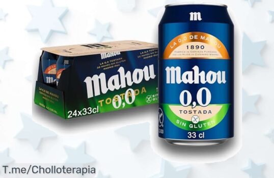 Disfruta ya Mahou 0,0 Tostada sin gluten el super chollo con sabor real a malta y caramelo en pack de 24 una oferta brutal que no verás nunca antes compra rápido
