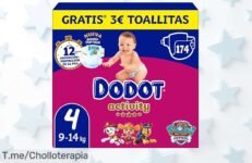 Dodot pañales talla 4 con súper absorción hasta 12h y cambio de color para tranquilidad máxima ¡Descuento brutal y precio loco nunca visto corre ya!