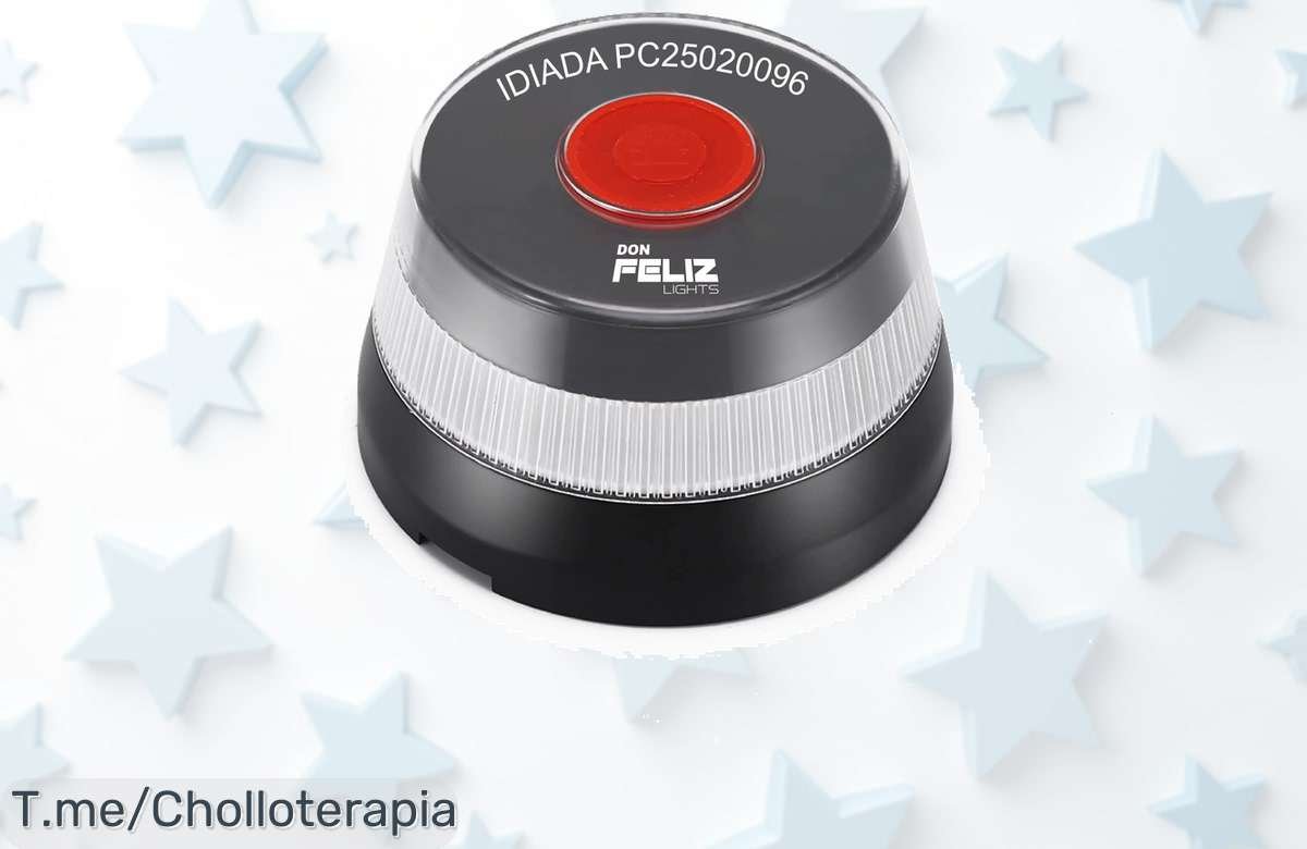 Don feliz baliza V16 con luz homologada y geolocalización DGT 3.0 precio loco incluye pilas conexión teléfono super chollo oferta brutal limitada actúa ya