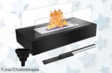 Dreamhigh chimenea de bioetanol con llama sin olores y 150 min fuego continuo un super chollo con descuento brutal oferta nunca vista corre por tu precio de ganga