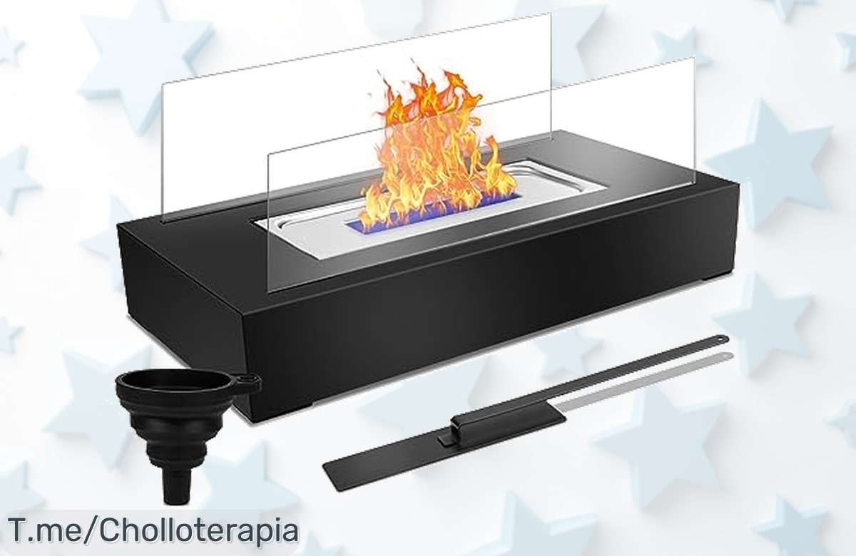 Dreamhigh chimenea de bioetanol con llama sin olores y 150 min fuego continuo un super chollo con descuento brutal oferta nunca vista corre por tu precio de ganga