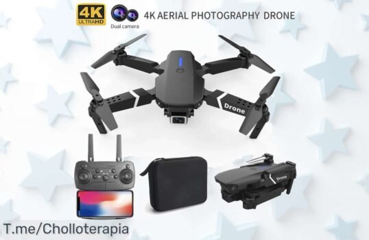 Dron profesional E88 4K con cámara HD y súper gran angular a precio loco calidad top para volar momentos épicos aprovecha este descuentazo nunca visto corre que vuelan