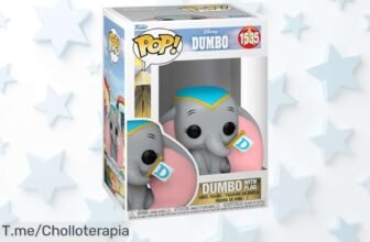 Dumbo con bandera: ¡Mini figura de vinilo a precio loco que hará brillar tu vitrina! No dejes pasar este ofertón, las unidades son limitadas ¡Compra ya y no te quedes sin el tuyo!