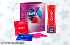 Durex surprise mix con 40 condones y lubricante de fresa a precio loco disfruta placer extra seguro y sensitivo con este ofertón único corre antes que se acabe