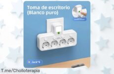Enchufe de pared con USB y protector de sobretensión un ofertón que protege tus dispositivos al máximo precio loco y descuento brutal solo por tiempo limitado compra ya