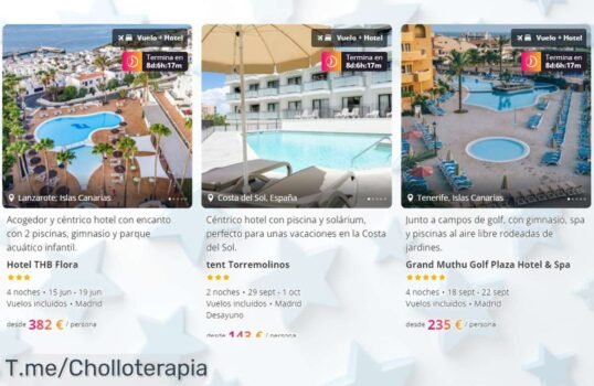 Escapada total con vuelo y hotel en un super chollo nunca visto disfruta de descuento brutal y precio loco aprovecha este ofertón único plazas limitadas actúa ya