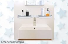 Estante de ducha que gira 180° sin taladrar con descuento brutal disfruta del super chollo para tu baño y aprovecha este ofertón único antes de que se acabe