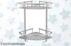 Estantería de baño sin taladro con adhesivo súper fuerte dos niveles aprovecha este ofertón descuento brutal y precio loco oferta limitada ¡compra ya antes que se agote!