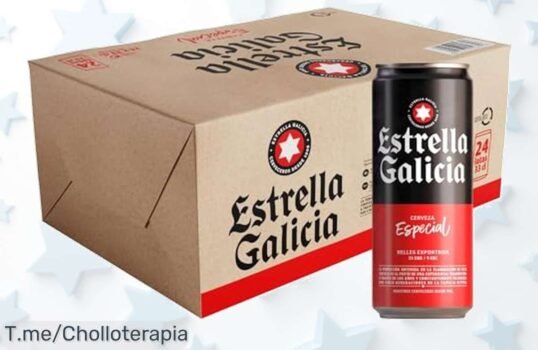 Estrella Galicia especial 24 latas con sabor único y toque de lúpulo precio loco que no puedes dejar pasar ¡aprovecha este ofertón limitado antes que se agote ya!