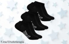 Everlast calcetines cortos 3 pares negro al mejor precio de ganga con descuento brutal Nunca visto corre que vuelan este super chollo es solo por tiempo limitado