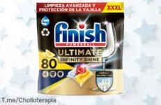 Finish Powerball Ultimate Infinity Shine limón pack grande con descuento brutal para vajilla impecable sin esfuerzo aprovecha este ofertón y corre que es precio de ganga limitado