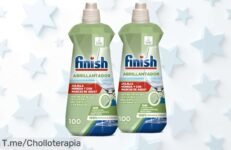 Finish abrillantador lavavajillas 2x100 lavados super chollo con precio loco para vajilla extra brillante y seca aprovecha este ofertón único antes que desaparezca