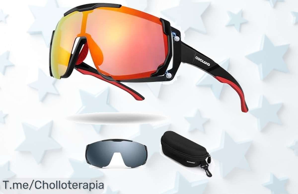 Gafas de ciclismo magnéticas con lentes intercambiables y protección UV400 a precio loco nunca visto aprovecha este ofertón y cuida tus ojos ya antes que se acabe
