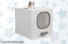 Gran Caja de Arena Plegable para Gatos con Diseño Único a Precio Loco, tu gato feliz y tú ahorrando ¡No te pierdas este ofertón! Stock limitado, actúa ya antes que se agote