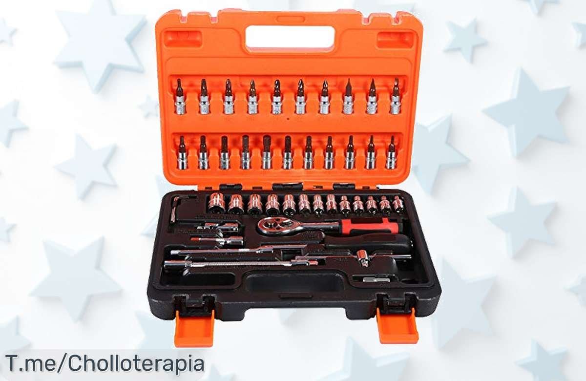 Greensen juego de llaves 46 piezas en acero cromo vanadio super resistente con encaje perfecto y oferta nunca vista precio loco aprovecha este ofertón único ahora mismo