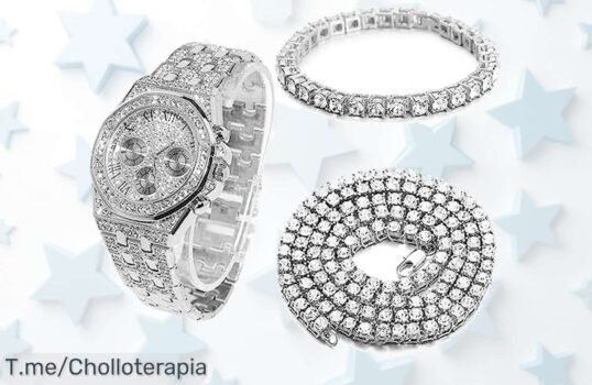 Halukakah joyas de oro blanco con diamantes pulsera y collar brillo eterno a precio loco super chollo solo hoy no pierdas este ofertón único