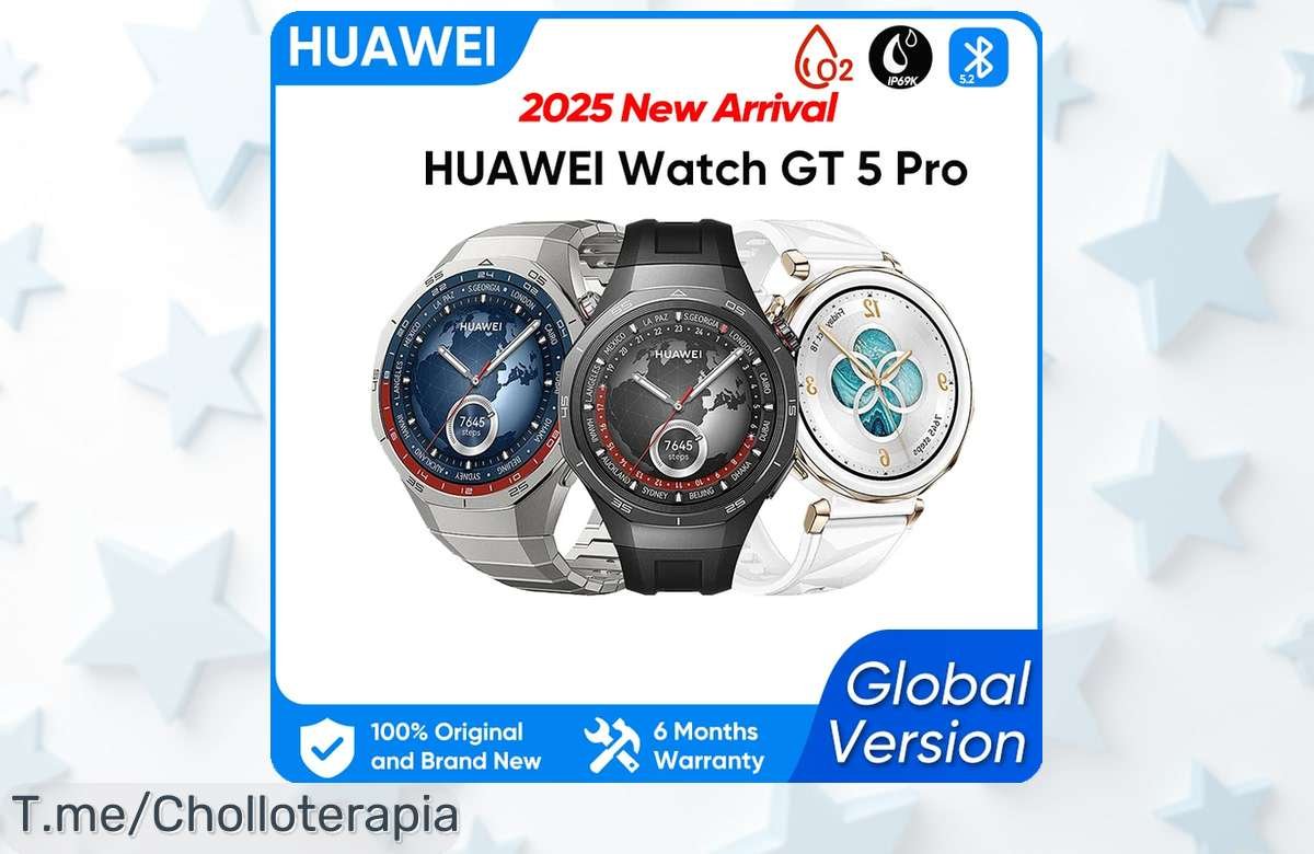 Huawei Watch GT 5 Pro cerámica y titanio con batería de 14 días a un precio loco nunca visto aprovecha este super chollo único que se acaba ¡compra ya!