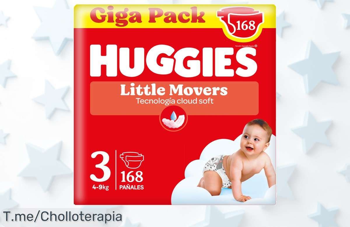Huggies Little Movers con diseño Disney y cintura anti-humedad para 12 horas secos en un precio loco de oferta nunca vista aprovecha este super chollo ya