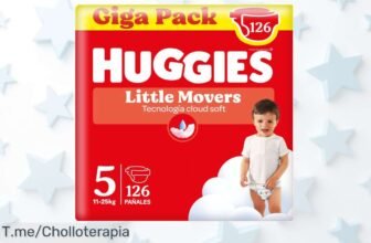 Huggies Little Movers el super chollo con cintura flexible que mantiene a tu bebé seco hasta 12 horas aprovecha este descuento brutal precio de ganga por tiempo limitado
