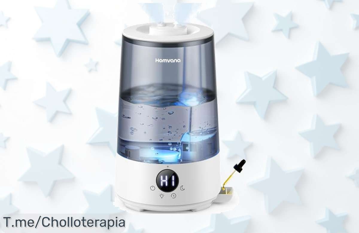 Humidificador Homvana para bebés con silencio total que cuida su descanso precio de ganga y descuento brutal solo hoy aprovecha este ofertón único antes que se agote