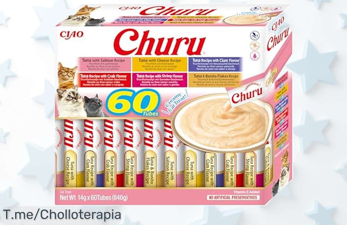 Inaba Churu Box irresistible con atún sin cereales textura cremosa que hidrata el mejor snack para tu gato aprovecha este super chollo precio de ganga ya