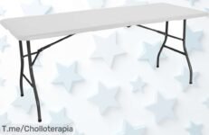 Increíble Mesa Plegable para Camping y Jardín, Soporta Hasta 150kg y Perfecta para Tus Reuniones ¡No Te Pierdas Este Ofertón Limitado, Compra Ahora o Lamentarás!