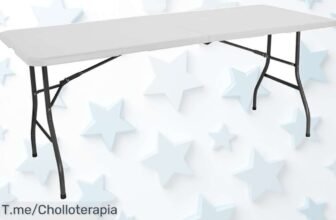 Increíble Mesa Plegable para Camping y Jardín, Soporta Hasta 150kg y Perfecta para Tus Reuniones ¡No Te Pierdas Este Ofertón Limitado, Compra Ahora o Lamentarás!