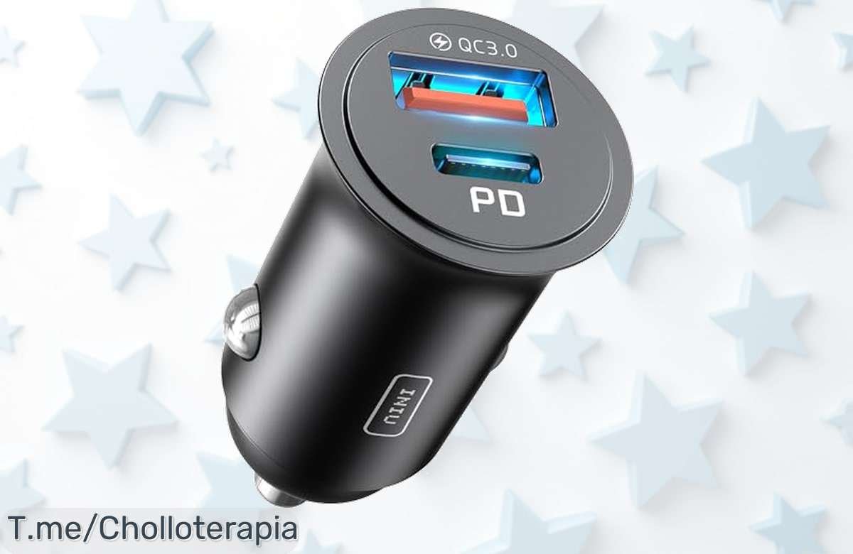 Iniú cargador coche ultra rápido 60W con PD y QC3.0 el ofertón que carga tu móvil en segundos precio loco descuento brutal nunca visto ¡apresúrate no te quedes sin él!