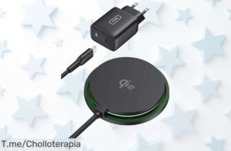 Iniú cargador inalámbrico 15W con carga rápida y cable USBC super chollo descuento brutal nunca visto corre que vuela precio de ganga ¡aprovecha ya esta oferta única!