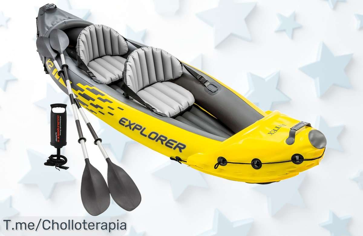 Intex kayak hinchable para dos personas con todos los accesorios disfruta de tus aventuras dobles al máximo aprovecha este ofertón y descuento brutal precio loco por tiempo limitado compra ya